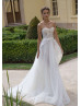 Sweetheart Corset Beaded French Lace Wedding Dress